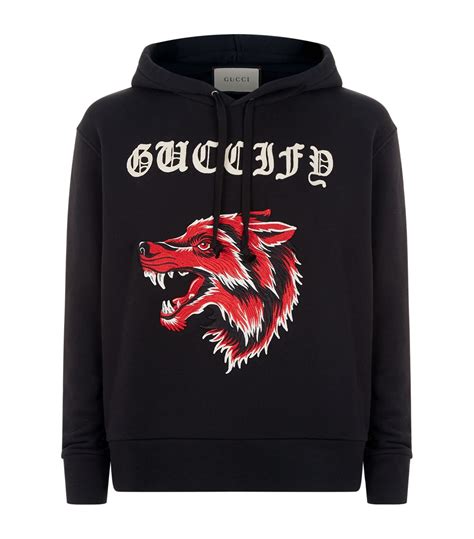 gucci wolf sweater fake|authentic gucci hoodie.